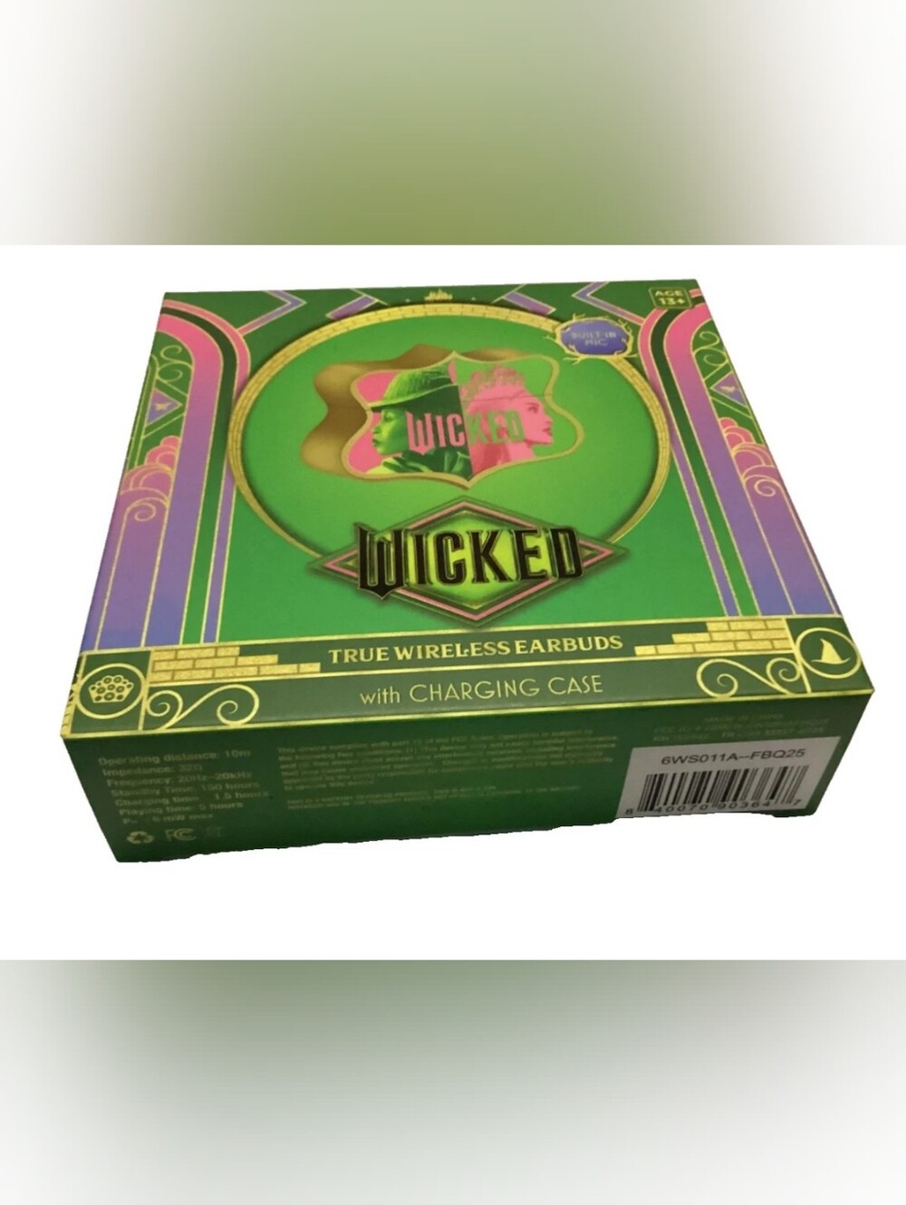 Wicked True Wireless Earbuds with Charging Case - Green